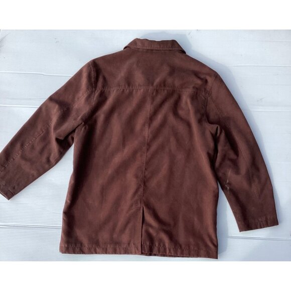 Woman’s Fu Da  New York Brown Button-Up Jacket XL 100% Polyester Casual Coat - Picture 2 of 9
